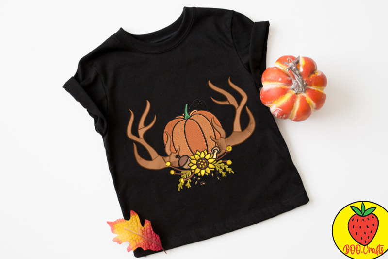 pumpkin-and-flower-embroidery-design