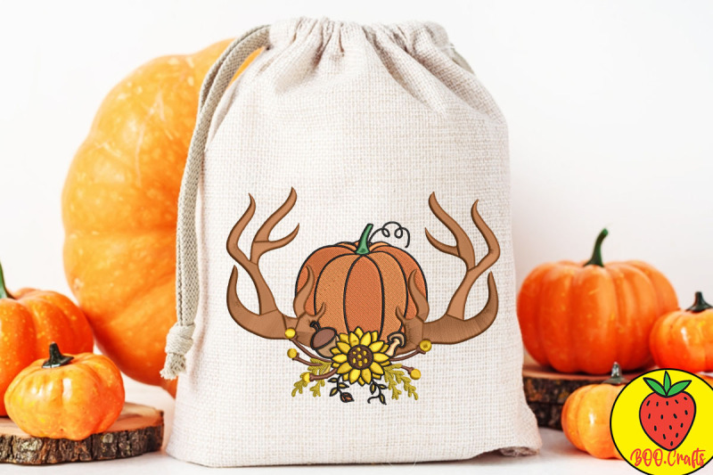 pumpkin-and-flower-embroidery-design