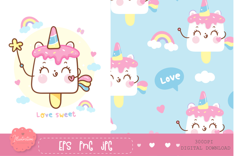 cute-unicorn-seamless-pattern-digital-paper-unicorn-icecream