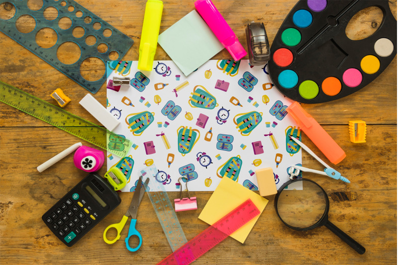 back-to-school-digital-paper-seamless-patterns