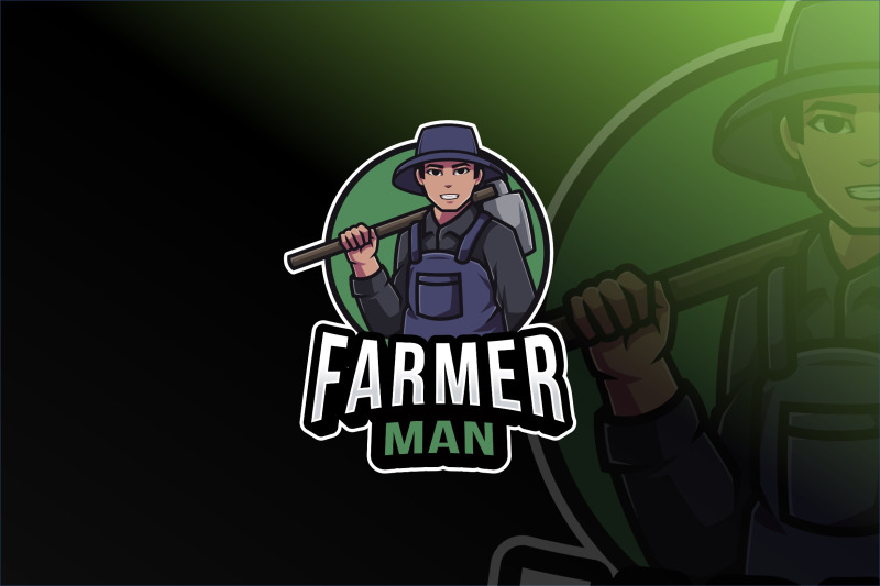 farmer-man-logo-template