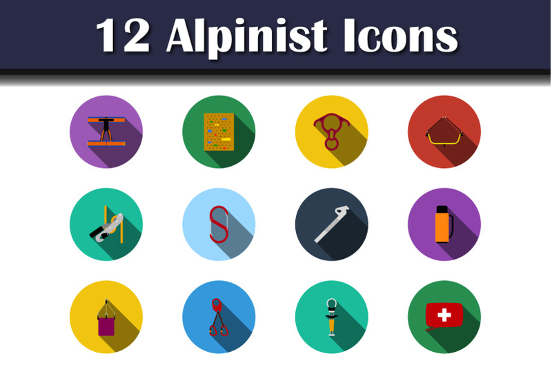 alpinist-icon-set