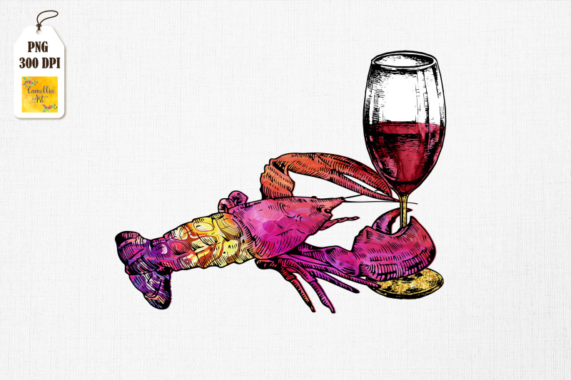 lobster-wine-drinking-for-wine-lover