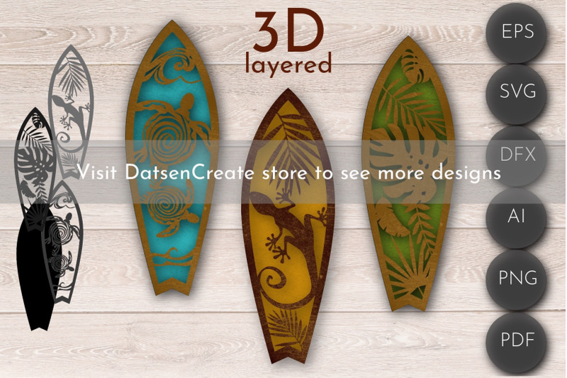 3d-layered-svg-surf-wall-art-surf-sport-laser-cut-file-leaves-decor