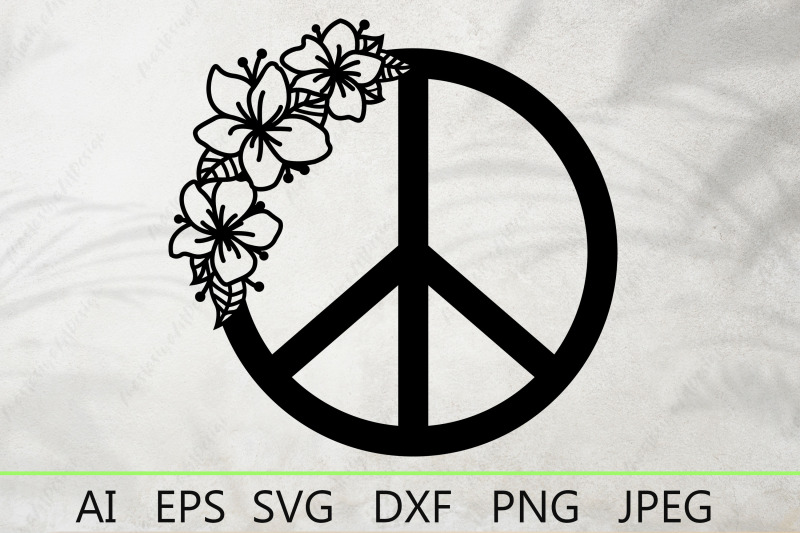 peace-symbol-with-flowers-svg-hippie-peace-sign-svg