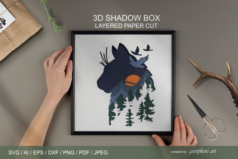 3d-cat-shadow-box-layered-papercut-svg-dxf-eps-ai