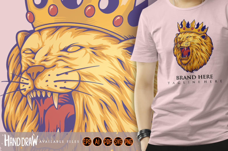 lion-king-crown-logo-luxury-mascot-illustrations