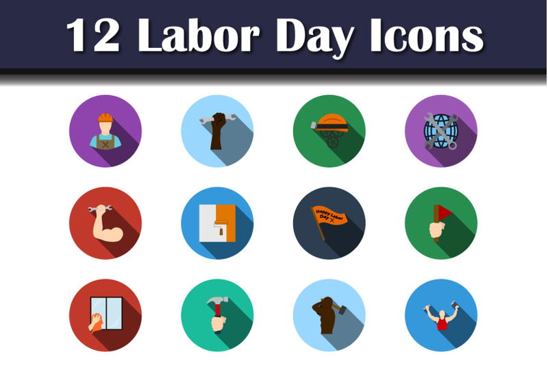 labor-day-icon-set