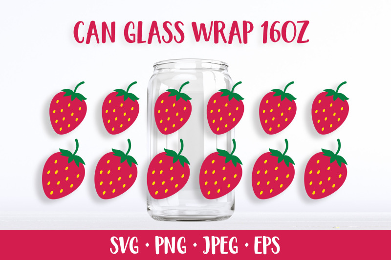 strawberry-glass-can-wrap-template-svg-summer-berries-can-glass