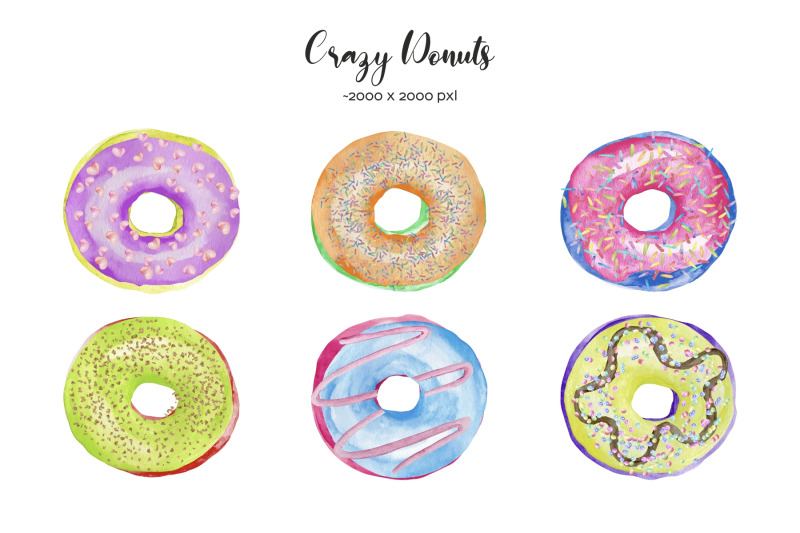 watercolor-donuts-clipart-colorful-sweet-donuts-png