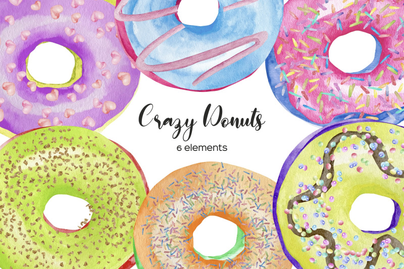 watercolor-donuts-clipart-colorful-sweet-donuts-png