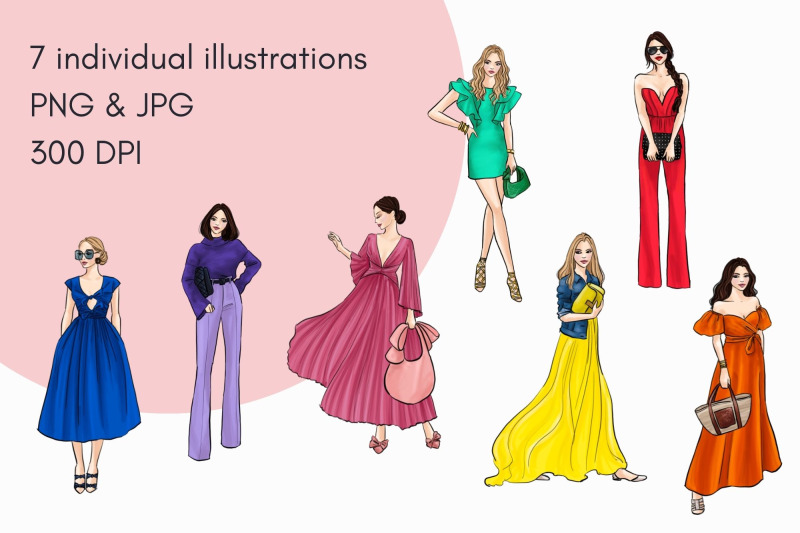 fashion-girls-45-light-skin-watercolor-fashion-clipart