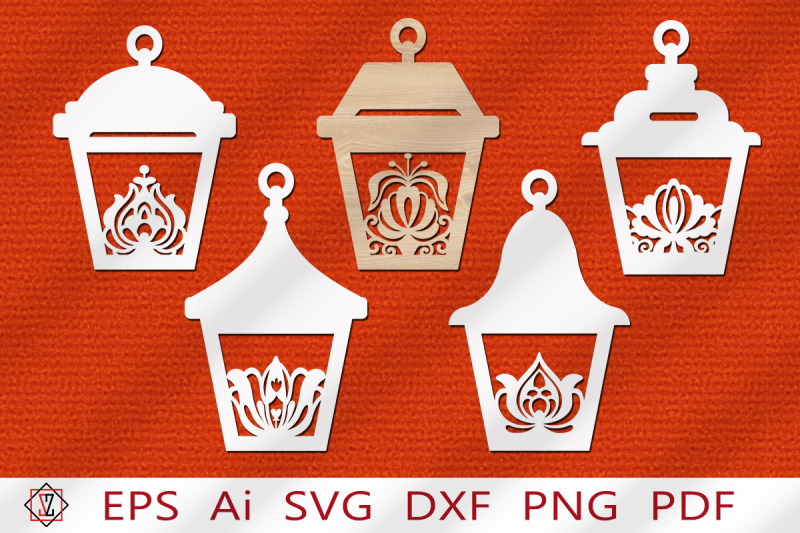 clipping-files-of-a-lantern-with-a-flower-ramadan-decoration-svg