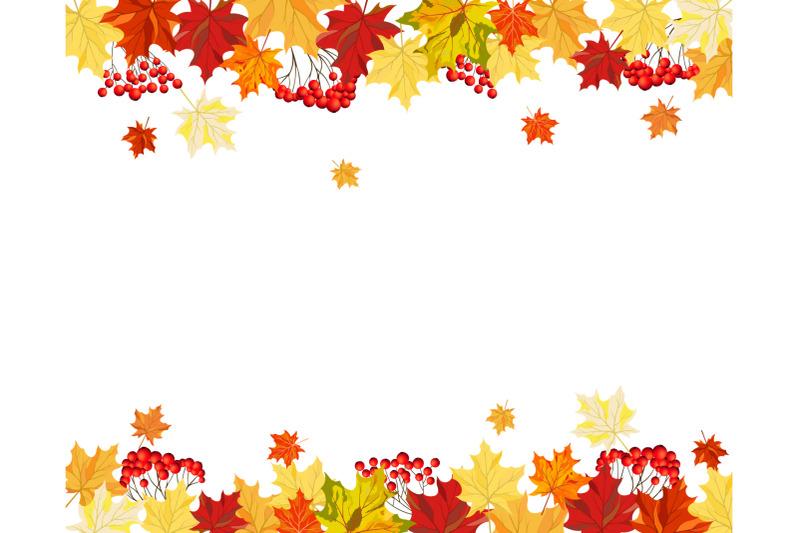 autumn-leaves-border-set