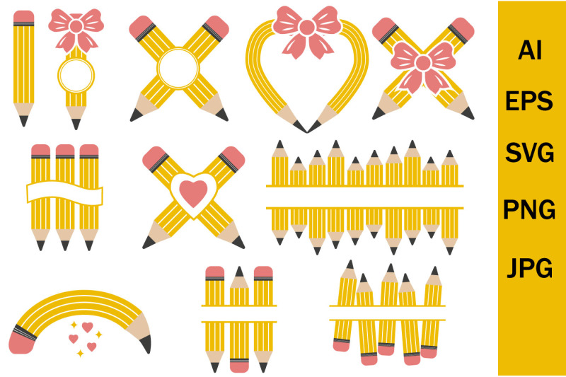 set-of-pencils-svg-monogram-back-to-school-clipart