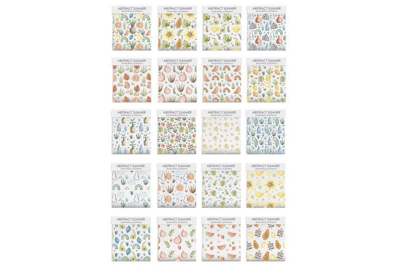 watercolor-abstract-summer-seamless-patterns