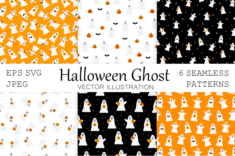 halloween-ghost-pattern-spooky-ghost-with-pumpkin-pattern