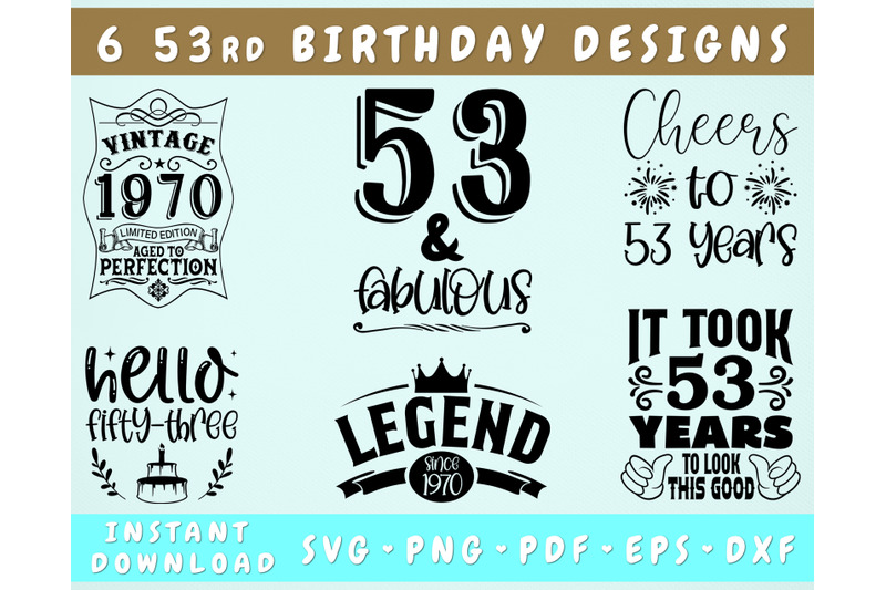 53rd-birthday-svg-bundle-6-designs-53rd-birthday-shirt-svg