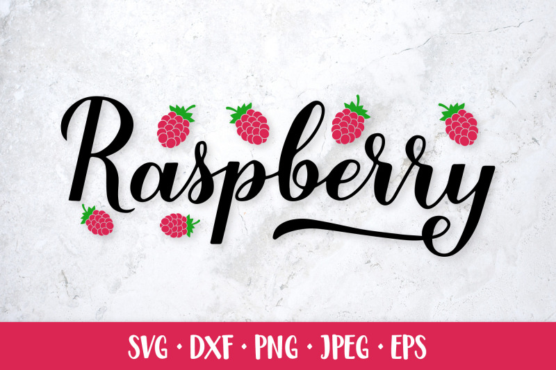 raspberry-hand-lettered-svg-hand-drawn-berries