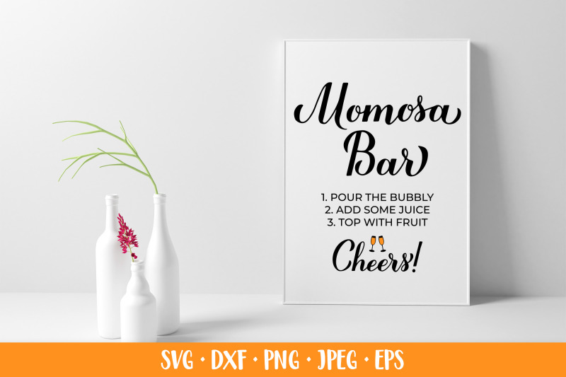 Sunflower Mimosa Bar AND Mom-osa Bar Sign