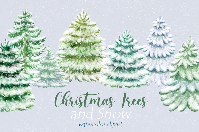 watercolor-snowy-christmas-tree-clipart-winter-pine-trees