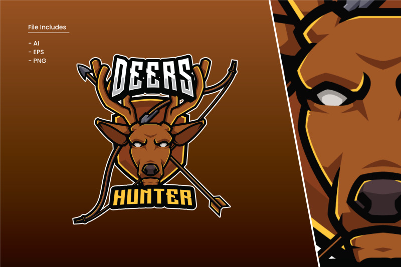 deers-hunter-logo-template