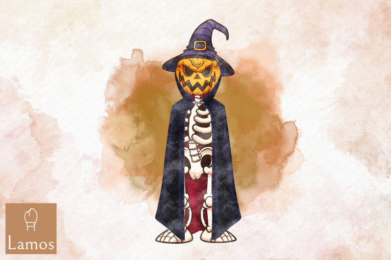 skeleton-with-pumpkin-halloween-pumpkin