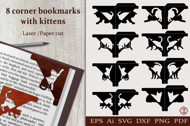 corner-bookmarks-with-kittens-cut-file-svg