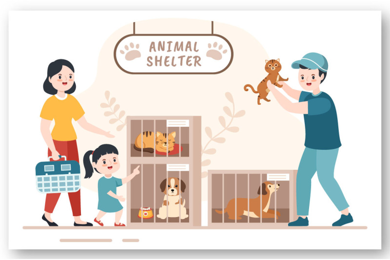 15-animal-shelter-cartoon-illustration