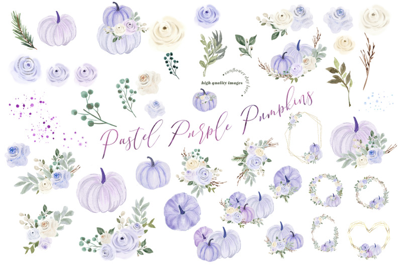 pastel-purple-pumpkin-clipart-pastel-purple-flowers