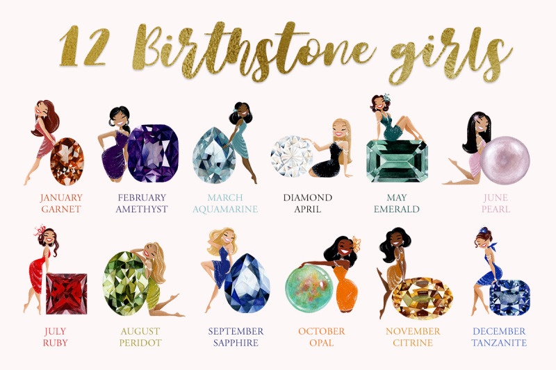 birthstone-girls