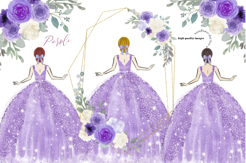 lilac-purple-princess-dress-clipart-lilac-purple-flowers-butterfly