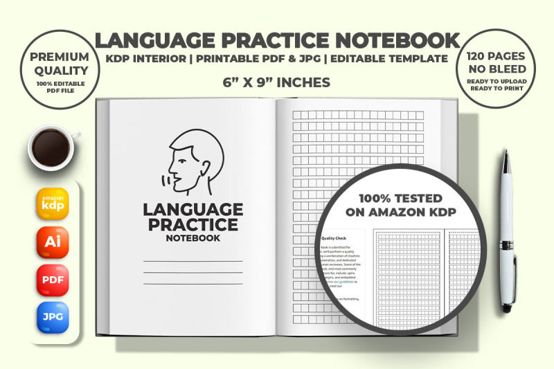 language-practice-notebook-kdp-interior