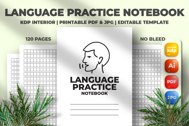 language-practice-notebook-kdp-interior