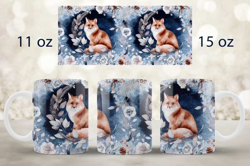 winter-mug-wrap-design-forest-animal-sublimation-christmas