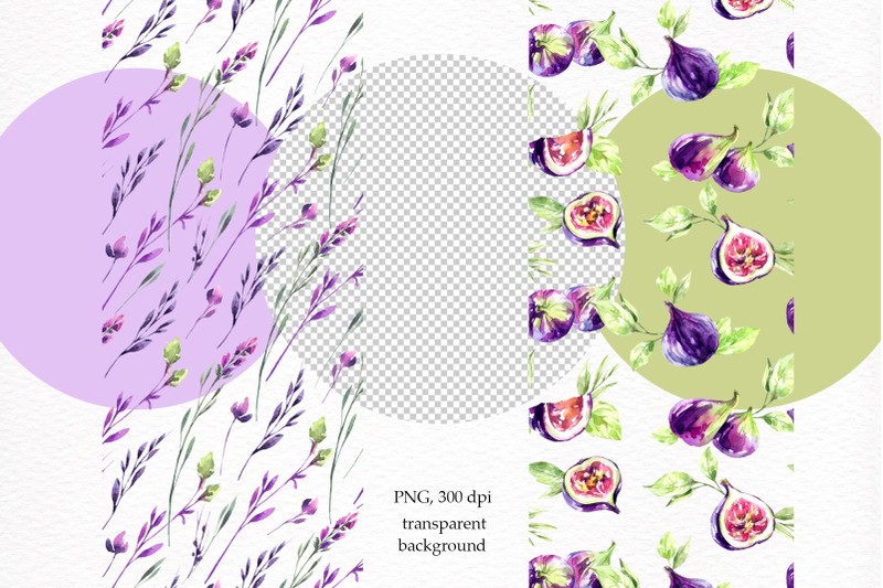 5-seamless-patterns-png-amp-jpeg-floral-amp-berries-backgrounds