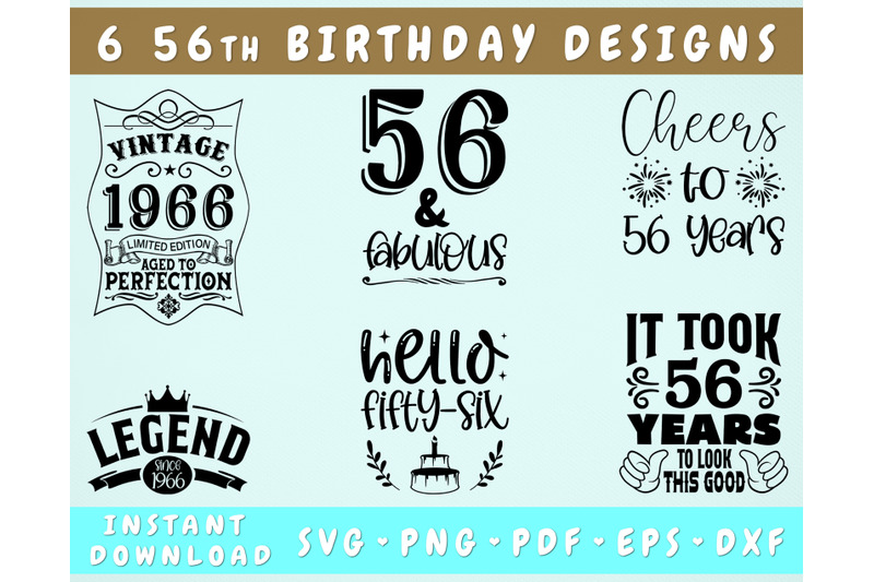 56th-birthday-svg-bundle-6-designs-56th-birthday-shirt-svg