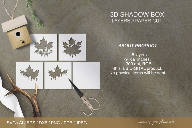 3d-maple-leaf-shadow-box-layered-papercut-svg-dxf-eps