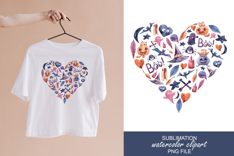 watercolor-halloween-cute-heart-sublimation-clipart