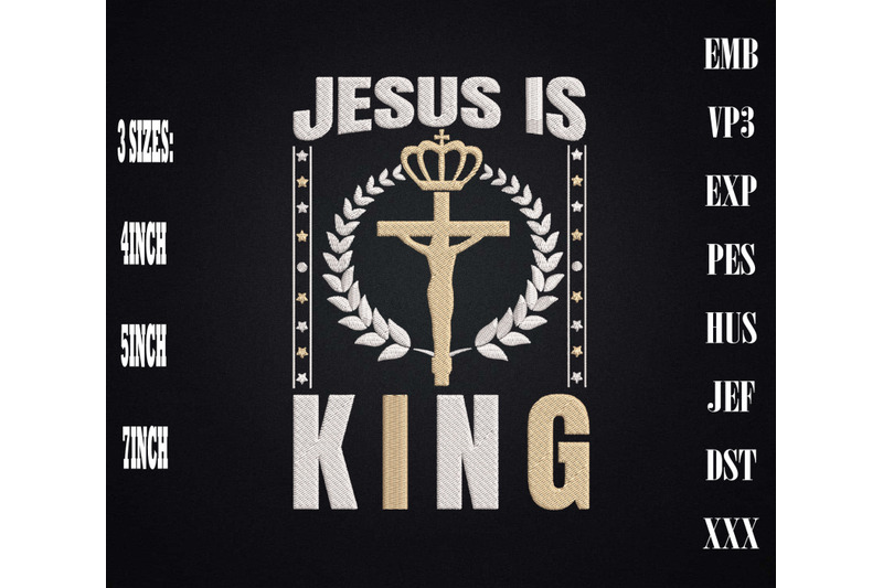 jesus-is-king-christian-embroidery-for-jesus-christ-lover