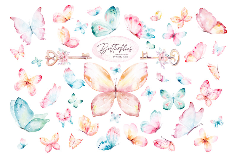 watercolor-multicolored-butterfly-clipart-digital-colorful-png-set