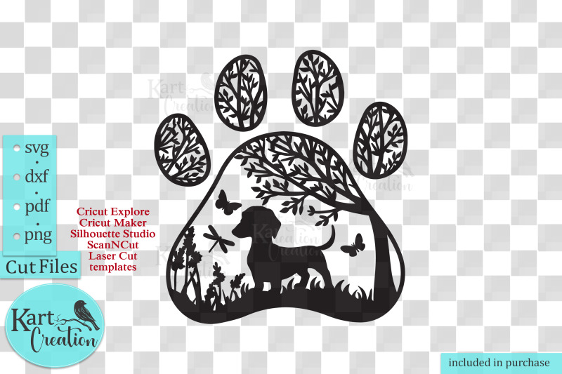 dachshund-dog-paw-svg-dxf-pdf-cut-file-round-sign