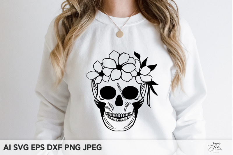 flower-skull-svg-bundle-halloween-svg-bundle-for-shirts