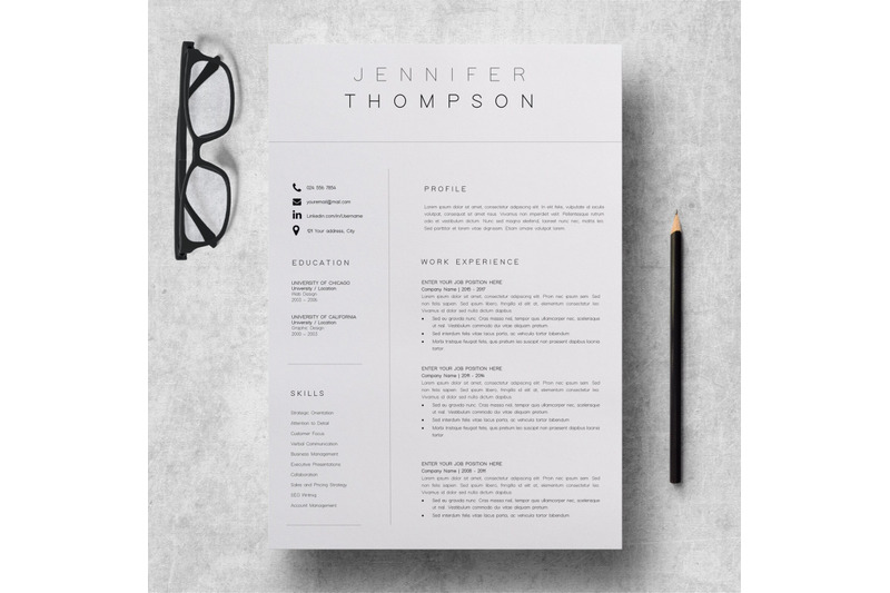 simple-resume-template-word-cv-template-jennifer