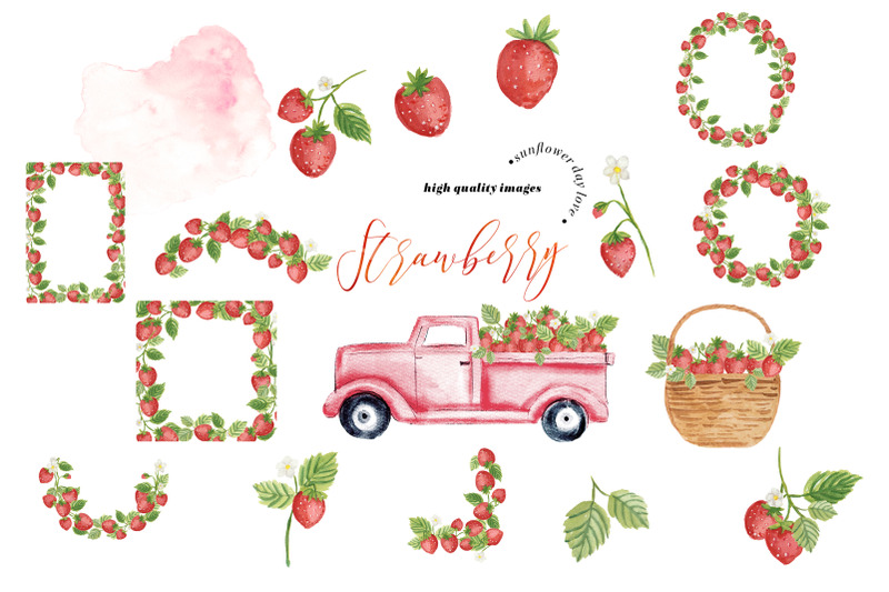 summer-strawberry-clipart-watercolor-strawberry-clipart