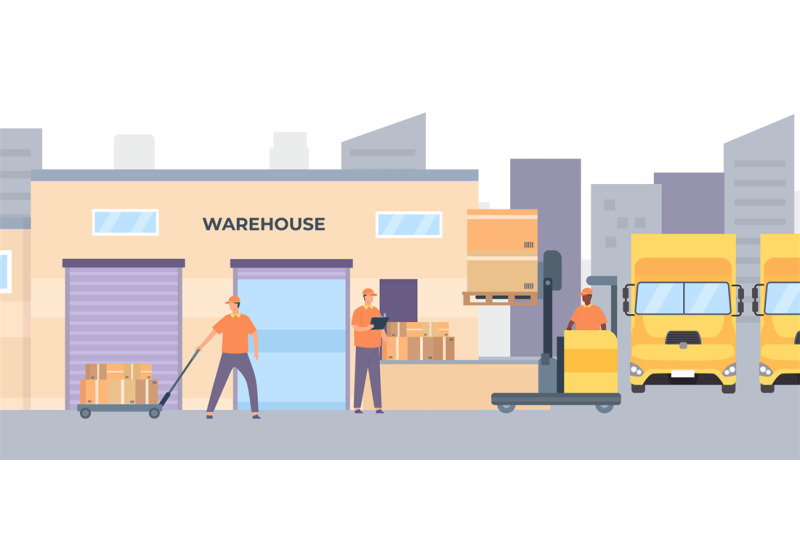 warehouse-workers-and-equipment-male-characters-unloading-parcels-fro