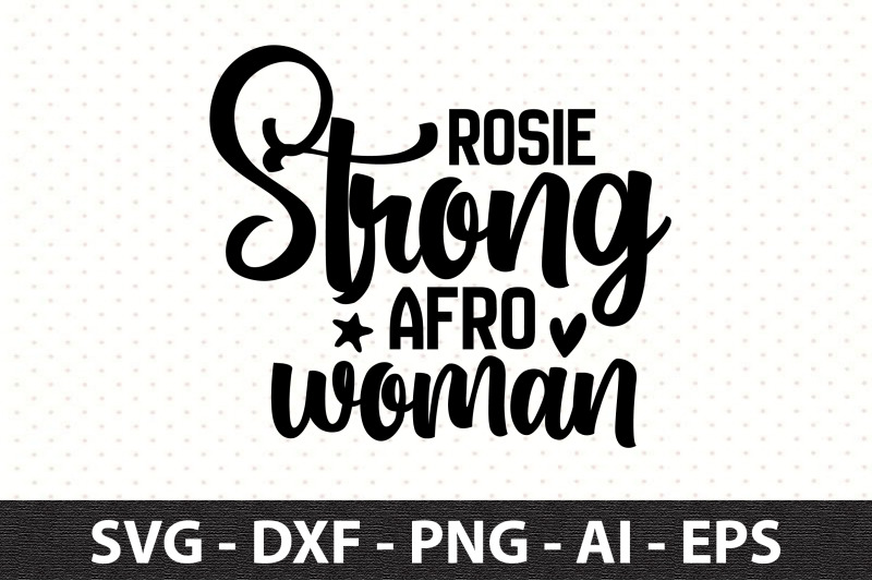 rosie-strong-afro-woman-svg