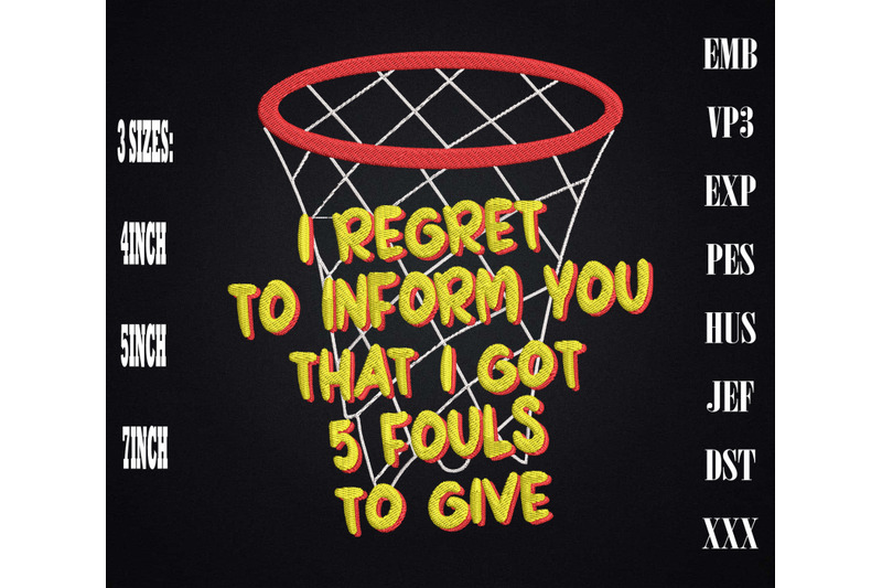 5-fouls-quote-funny-basketball-embroidery