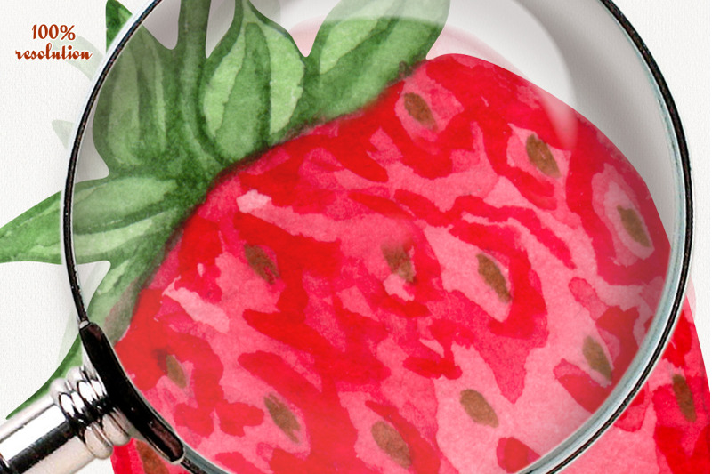 strawberry-watercolor-clipart