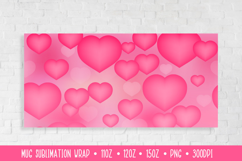 pink-hearts-mug-sublimation-design-romantic-mug-wrap